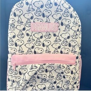 Peanuts Snoopy Kids Backpack - Cream and Pink